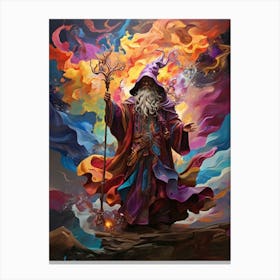 Wizard Of The Rainbow Canvas Print