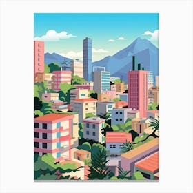 Rio De Janeiro, Brazil, Graphic Illustration 1 Canvas Print