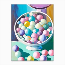 Aniseed Balls Candy Sweetie Abstract Still Life Flower Canvas Print