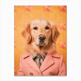 A Golden Retriever Dog 4 Canvas Print