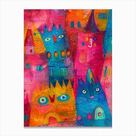 Cats In The City Canvas Print