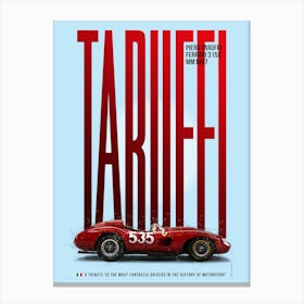 Piero Taruffi Tribute Ferrari 315S Canvas Print