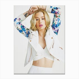 Iggy Azalea Painted Canvas Print