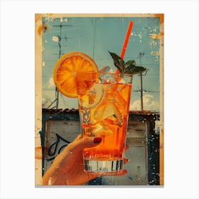 Orange Drink 2 Canvas Print