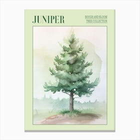 Juniper Tree Atmospheric Watercolour Painting 4 Poster Leinwandbilder