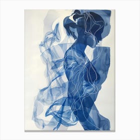 'Blue Woman' 7 Canvas Print