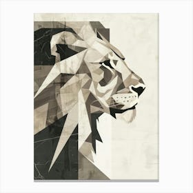 Abstract Lion 9 Canvas Print