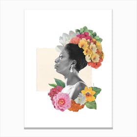 Nina Simone Collage Canvas Print
