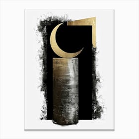 Gold & Black Canvas Print Canvas Print