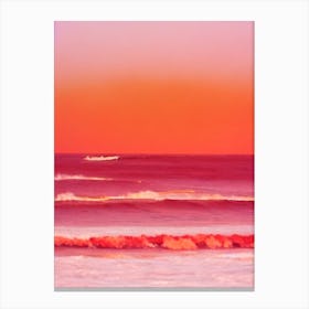 Tulum Beach, Mexico Pink Beach Canvas Print