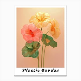 Dreamy Inflatable Flowers Poster Nasturtium 4 Canvas Print