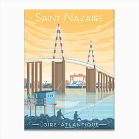 Le Pont Saint-Nazaire France Canvas Print