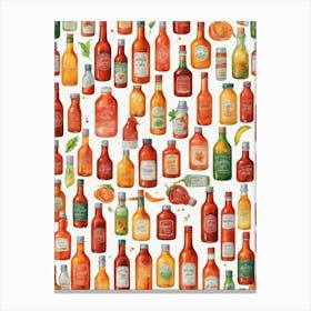 Discover Unique Hot Sauce Flavors Canvas Print