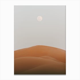 Sand Dune Moon Canvas Print
