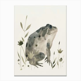 Charming Nursery Kids Animals Frog 2 Canvas Print