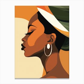 African Woman Portrait 1 Canvas Print