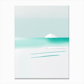 Maldives Beach Simplistic Tropical Destination Canvas Print