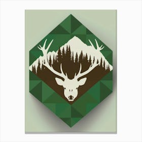 Deer Head 12 Canvas Print