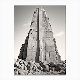 Luxor, Egypt, Black And White Photography 4 Canvas Print