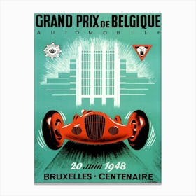 1948 Grand Prix of Belgium Race Canvas Print