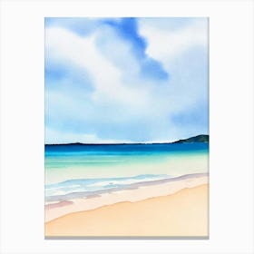 Wineglass Bay, Australia Watercolour Canvas Print