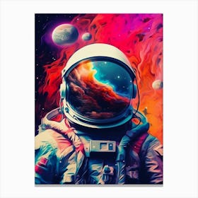 Astronaut In Space 2 Canvas Print