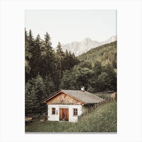 German Forest Cabin Canvas Print
