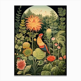 Chanticleer Garden Usa Henri Rousseau Style 3 Canvas Print