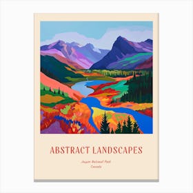 Colourful Abstract Jasper National Park Canada 5 Poster Canvas Print