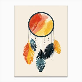 Dream Catcher, Minimalism 1 Canvas Print