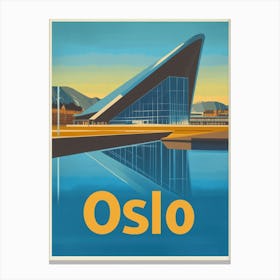 Aihrgdesign A Vintage Travel Poster Of Oslo 3 Stampe su tela