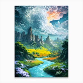 Fantasy Landscape Painting Canvas Print