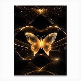 Golden Butterfly 6 Canvas Print