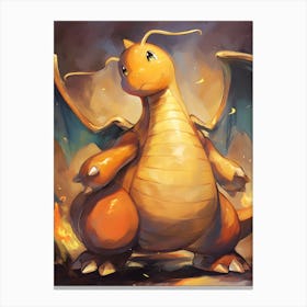 Dragonite Pokemon Anime Manga Japan Poster Canvas Print