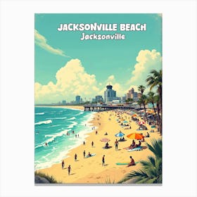 Jacksonville Beach Canvas Print