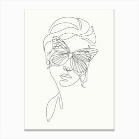 Butterfly Face Canvas Print