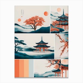 Japanese Pagoda 1 Canvas Print