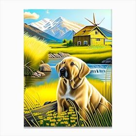 Yellowlabonthefarm Canvas Print