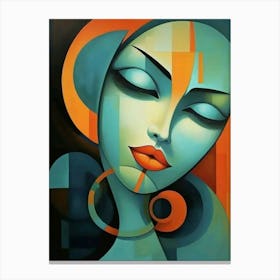 Abstract Of A Woman Canvas Print