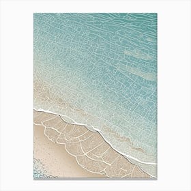 Sand And Sea 1 Canvas Print