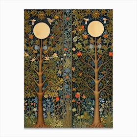 William Morris Two Trees By William Morris Canvas Print