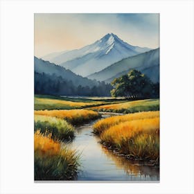 California Mountain Stream Canvas Print