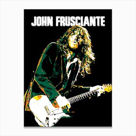 John Frusciante American Musician Legend in My Pop Art Illustration Canvas Print