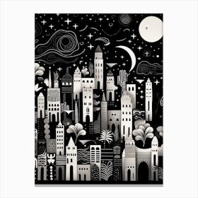 City At Night Canvas Print