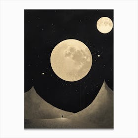 Moons In The Sky Canvas Print