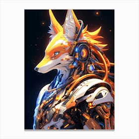 Robot Fox Canvas Print