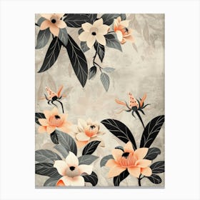 Chinese Flowers 2 Canvas Print