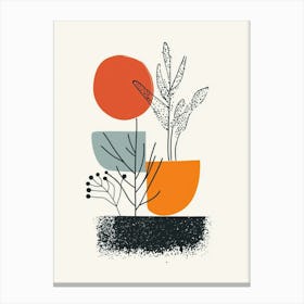 'Plants In Pots' Canvas Print