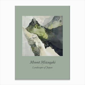 Landscapes Of Japan Mount Mizugaki 15 Canvas Print