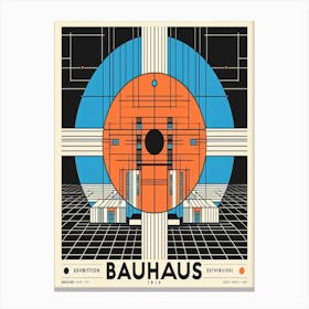 Bauhaus geometric art print Canvas Print